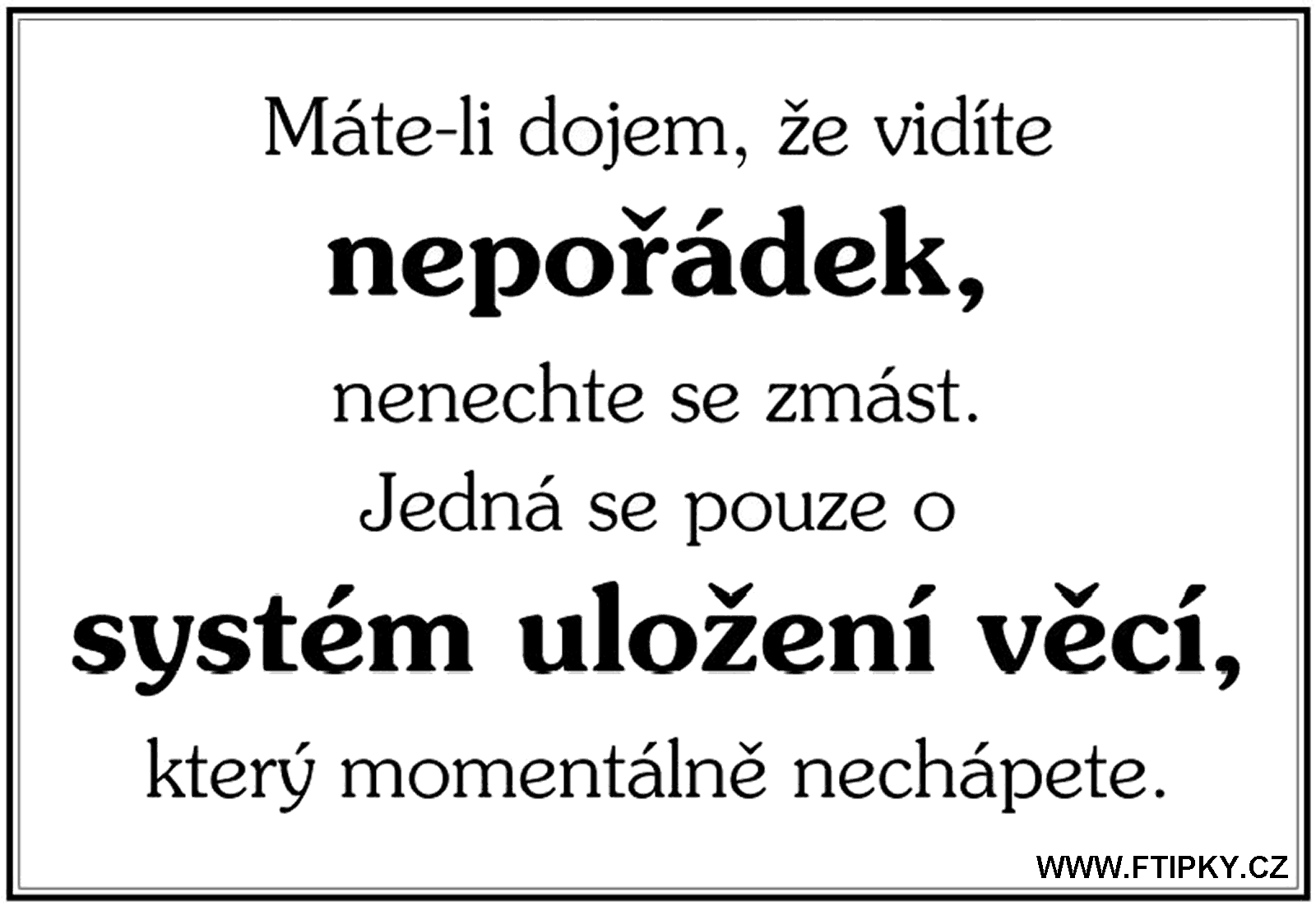 Vtip Nerařazeny